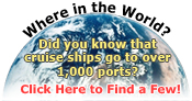 Cruise ships visit over 1,000 ports every day.